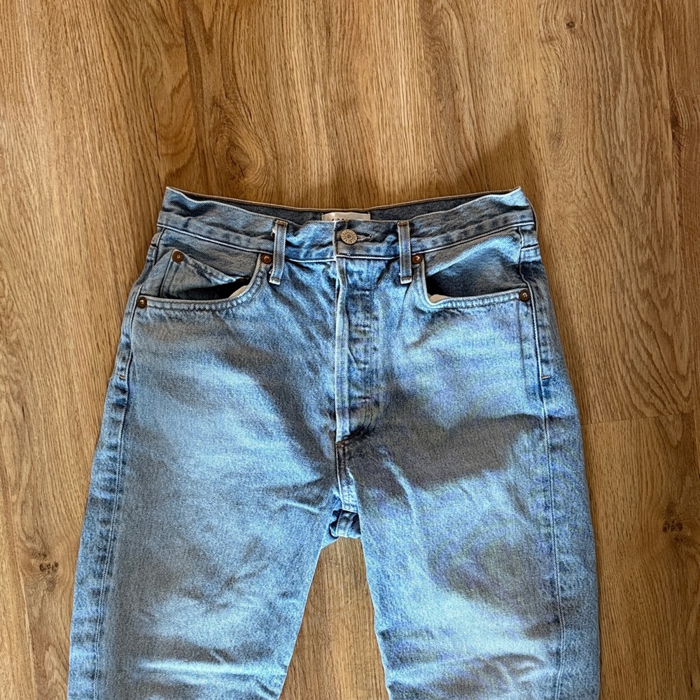 Agolde Riley Blue Jeans - Picture 2 of 5